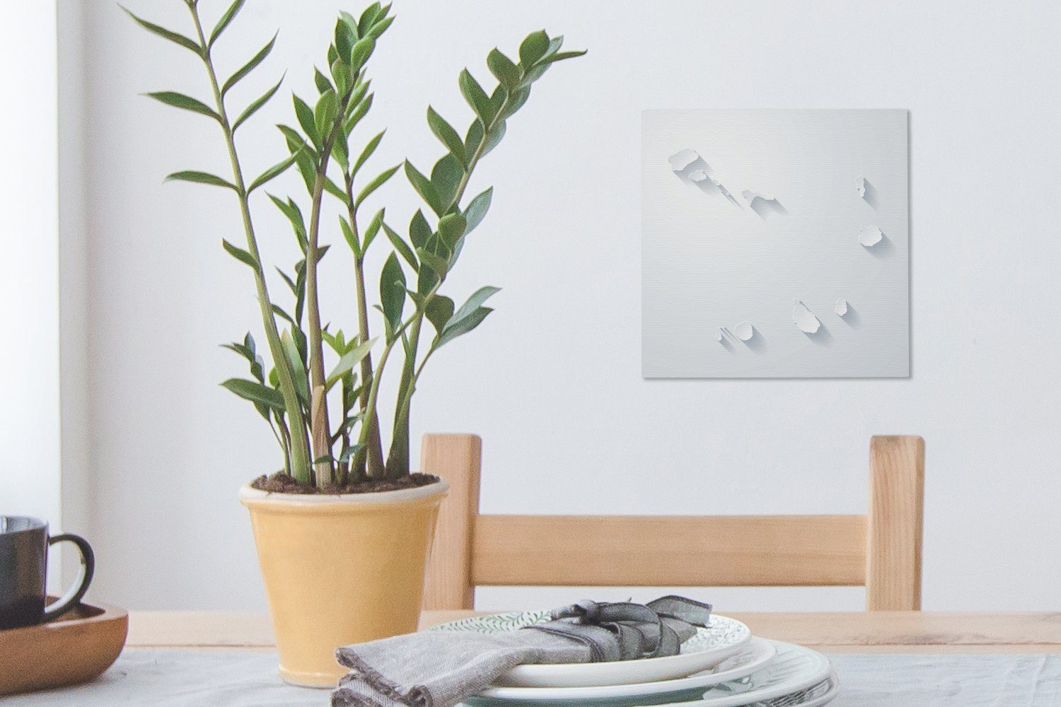 OneMillionCanvasses® Leinwandbild Weiße Verde, für (1 Leinwand Illustration von St), Wohnzimmer Bilder Kap Schlafzimmer