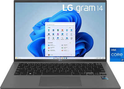 LG Gram 14Z90R-G.AA79G Notebook (35,5 cm/14 Zoll, Intel Core i7 1360P, Iris Xe Graphics, 1000 GB SSD)