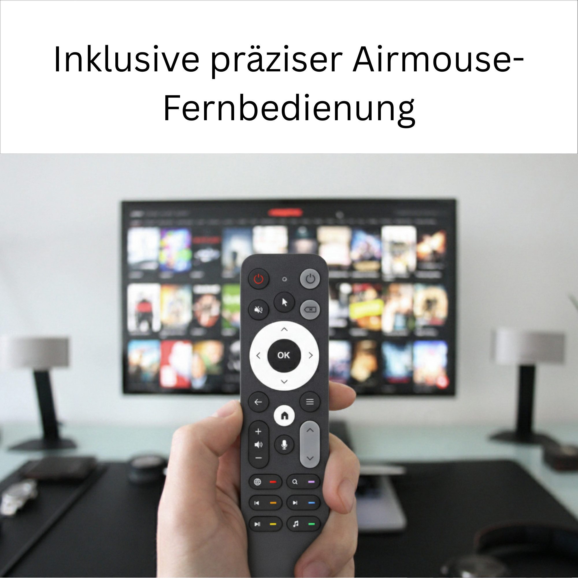 Orbsmart S89L Android 14 TV Box 4K HDR Mediaplayer Mini-PC (WiFi 6 & Gigabit-LAN, offenes Android System, inkl. Airmouse) – Bild 4 von 5