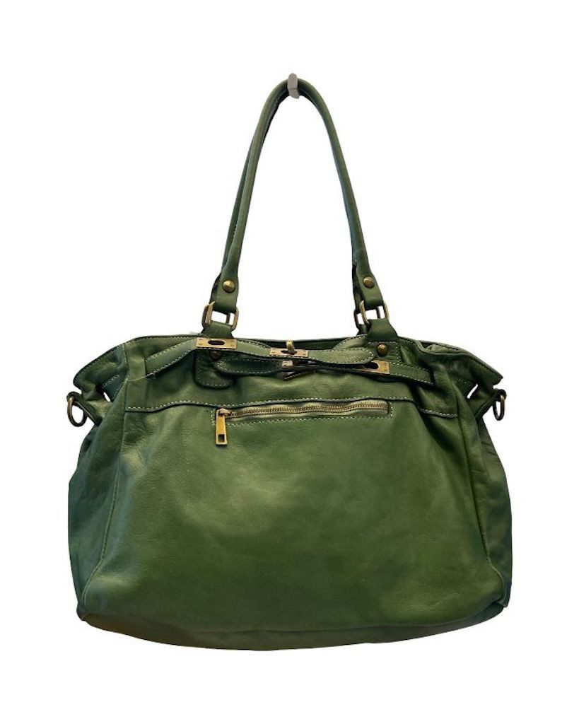 BZNA Schultertasche Malva Designer Business Handtasche Ledertasche