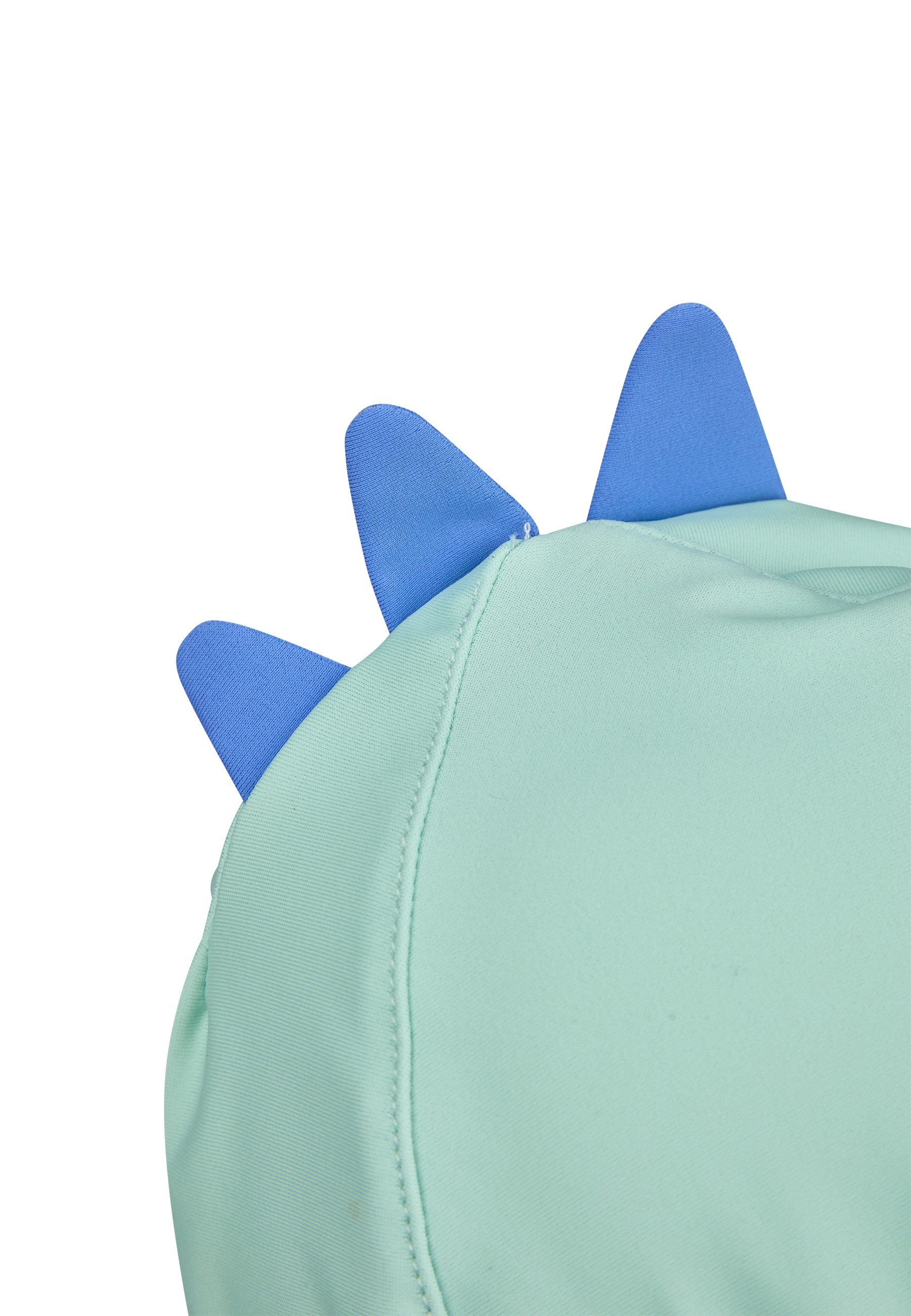 Sterntaler® Schirmmütze UV-Schutz 50+ Bademütze mit Nackenschutz Dino (1-St) Bademütze mit Nackenschutz, Dino-Zacken & Bindeband – Bild 5 von 5