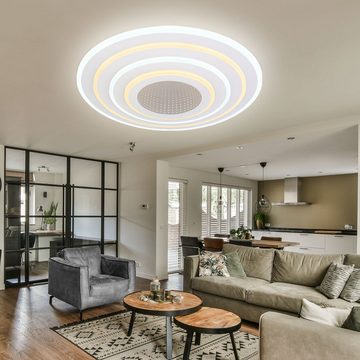 Globo LED Deckenleuchte, Leuchtmittel inklusive, Kaltweiß, Warmweiß, Neutralweiß, Tageslichtweiß, Smart Home Deckenleuchte LED CCT Wohnzimmer Smart Deckenlampe App-