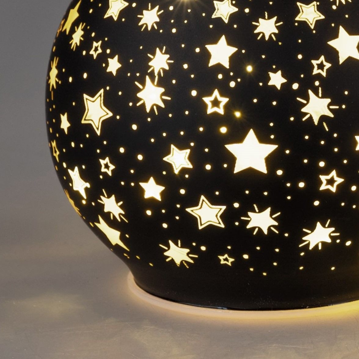 formano Dekofigur Festival, Mit Timerfunktion, Schwarz, Motiv: Sterne günstig online kaufen