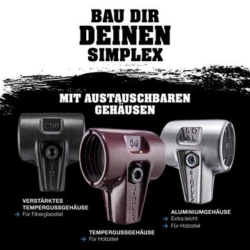 Halder KG Gummihammer HALDER Aktionsbox Dreamteam Innenausbau SIMPLEX + SECURAL Schonhammer