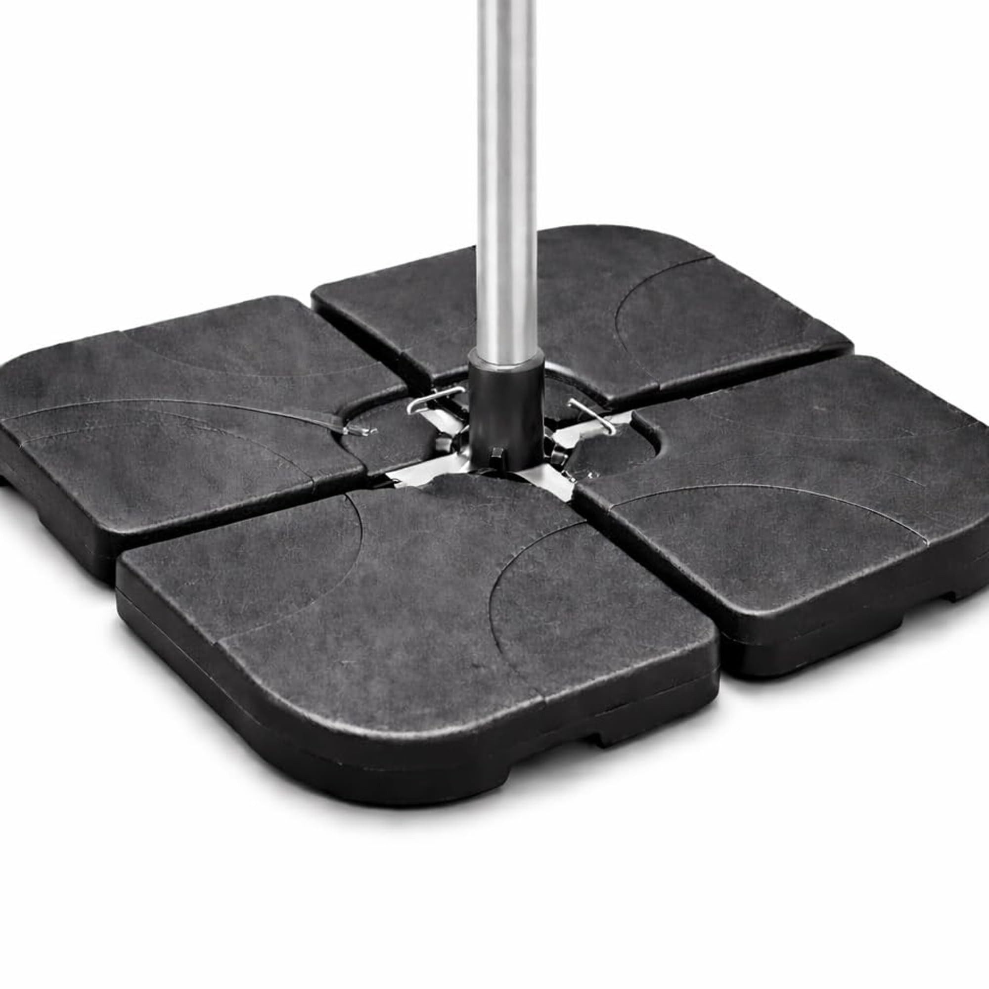 Gartiva® Schirmständer Sonnenschirmständer Ampelschirme – Schirmgewichte Bodenkreuz