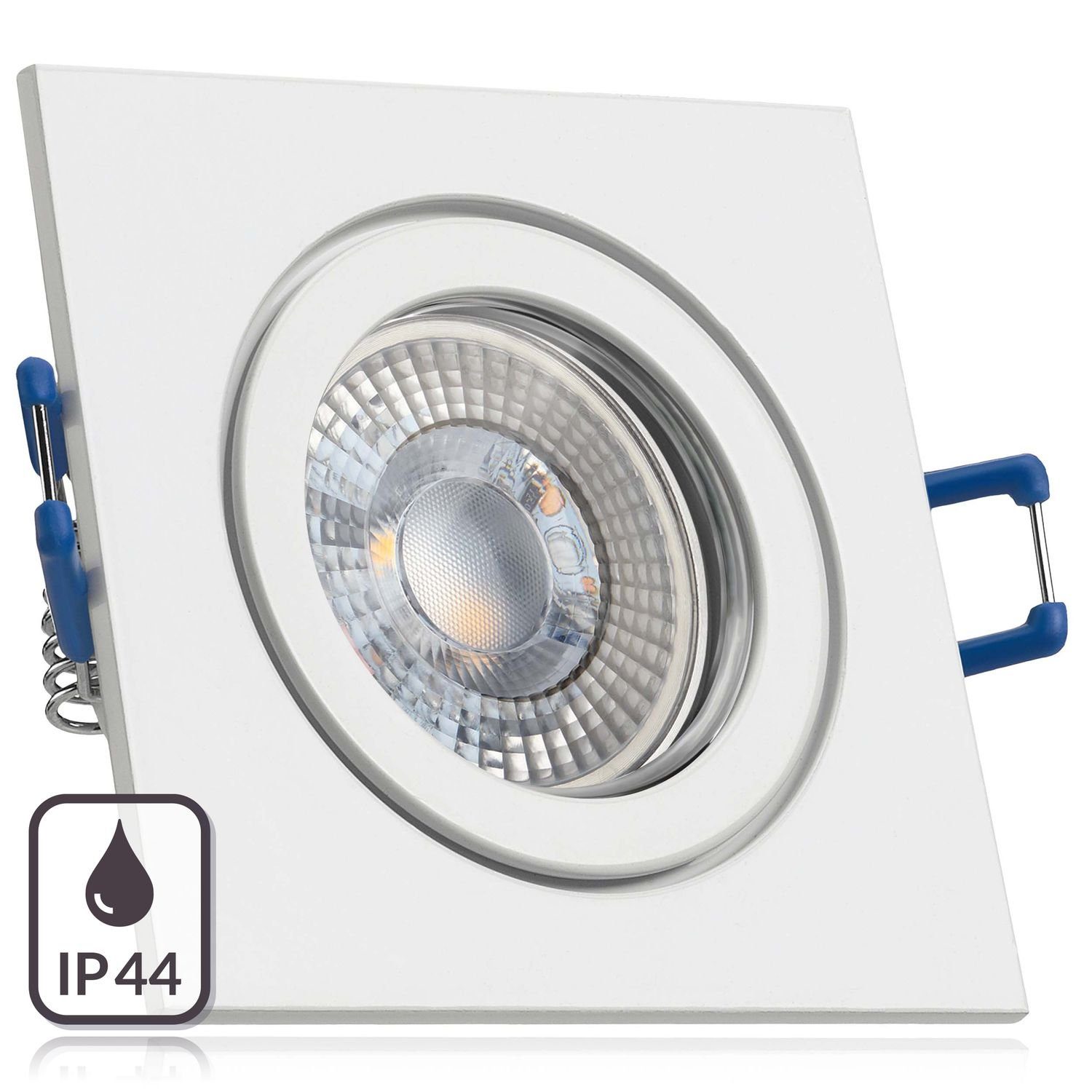 in Set LED LED von weiß extra LED flach Einbaustrahler LED Einbaustrahler IP44 LEDANDO mit RGB 3W