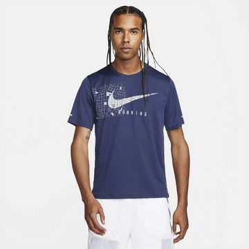 Nike Laufshirt Herren T-Shirt DRI-FIT UV MILER RUN DEVISION (1-tlg)