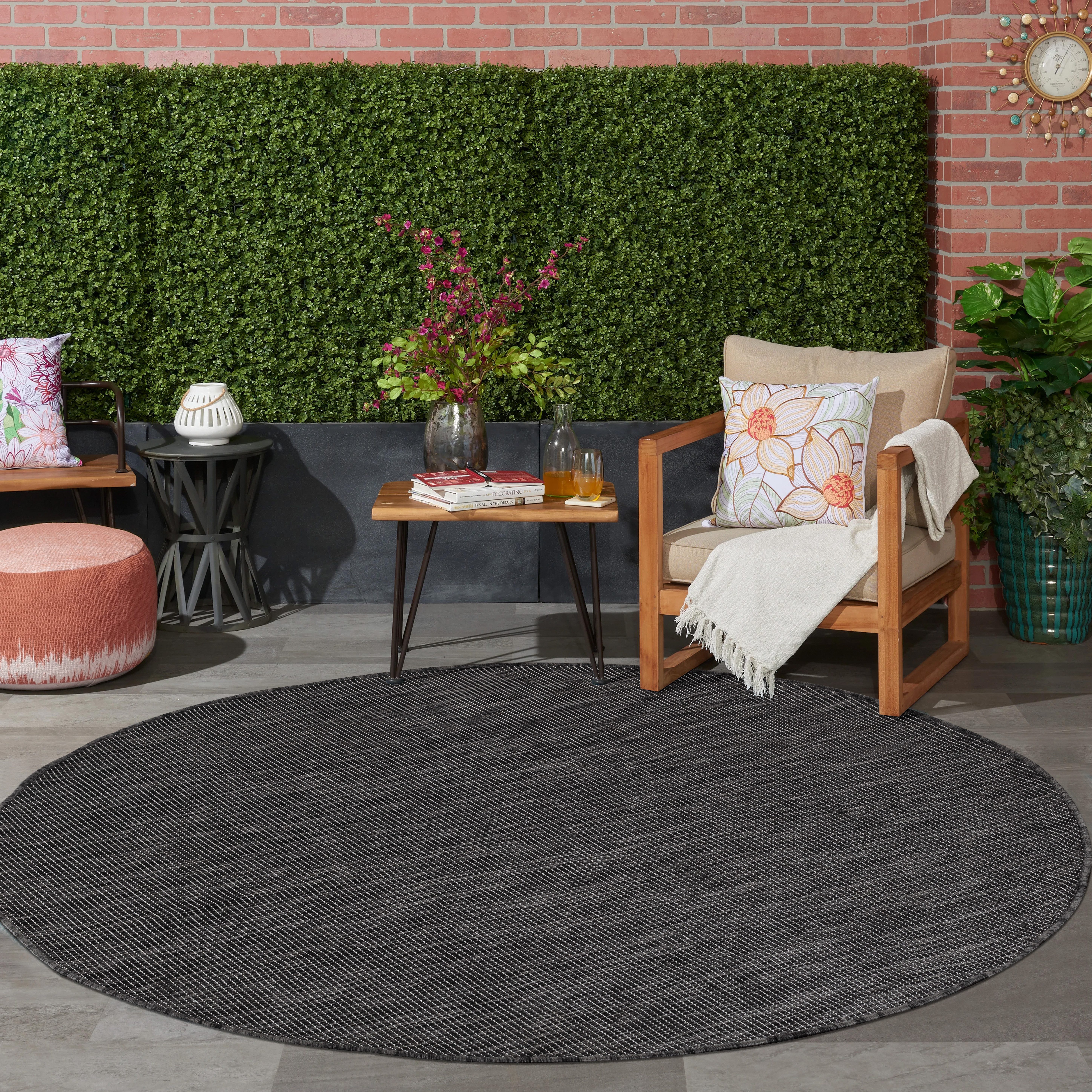 Jimri Outdoorteppich Key West, Rund, Outdoor Teppich Balkonteppich Terassen günstig online kaufen