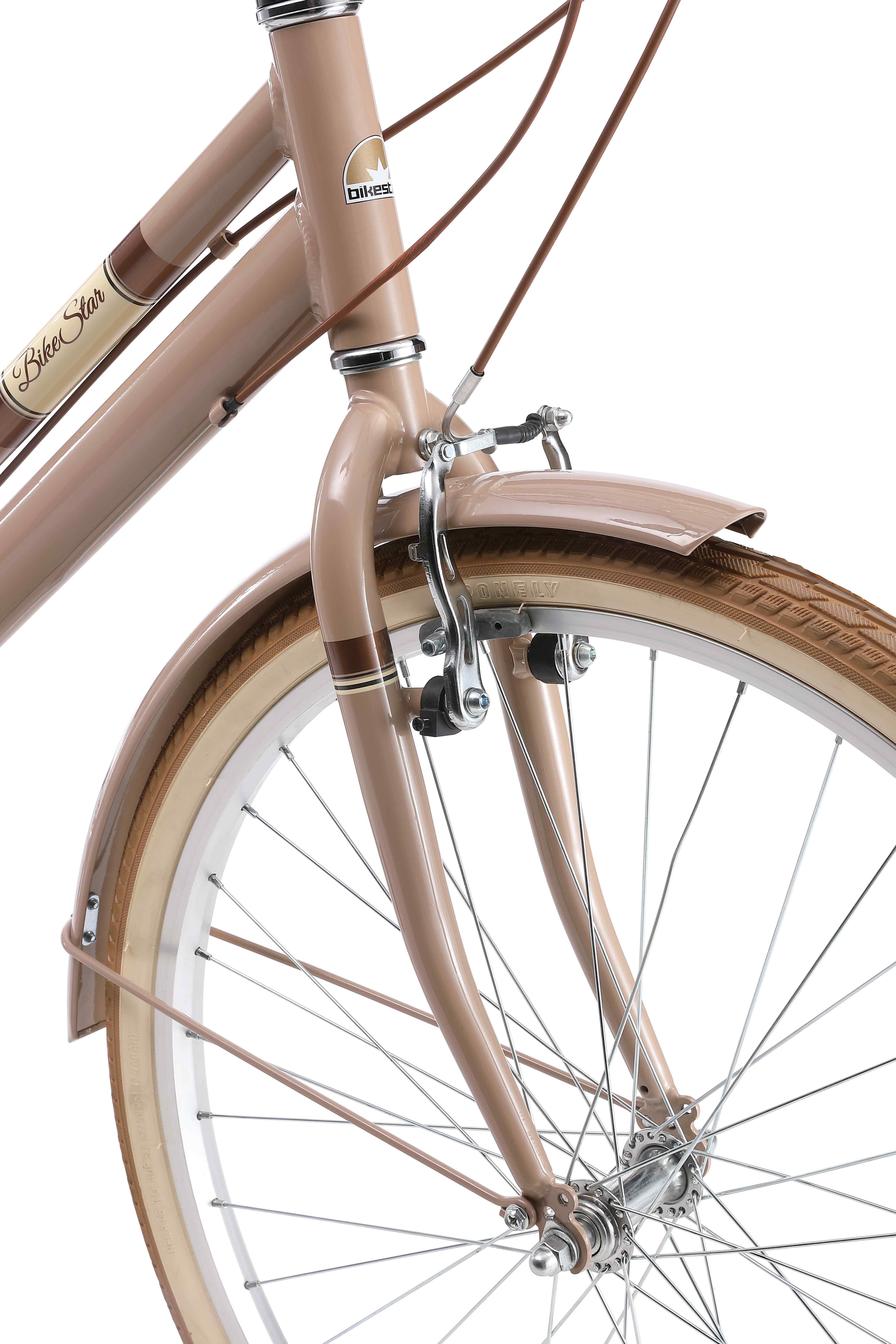 Bikestar City Bike, 7-speed Shimano RD-TY21 derailleur, derailleur gears, for women, derailleur gears