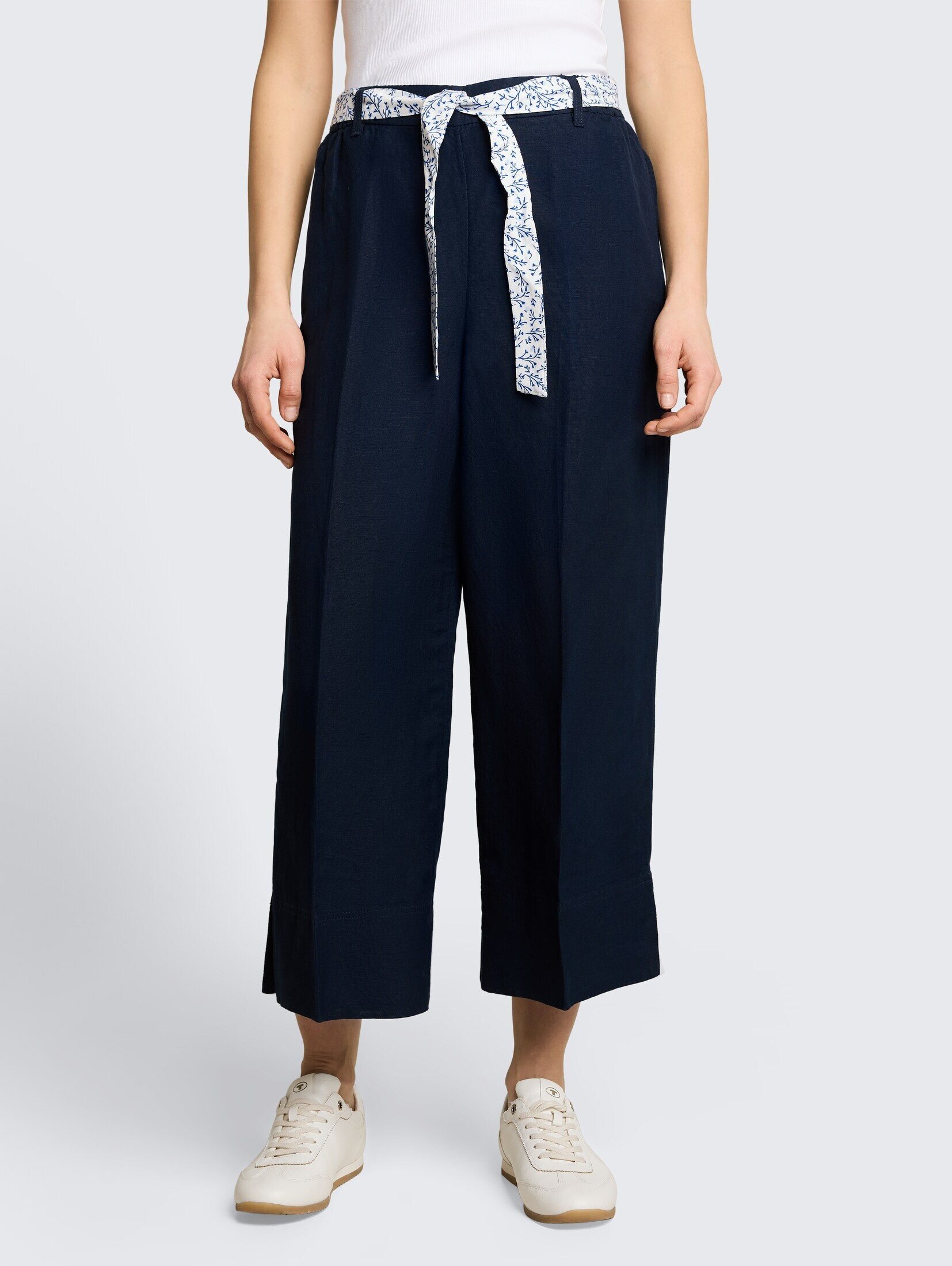 TOM TAILOR 7/8-Hose Hosen & Chino Culotte Hose mit Leinenanteil