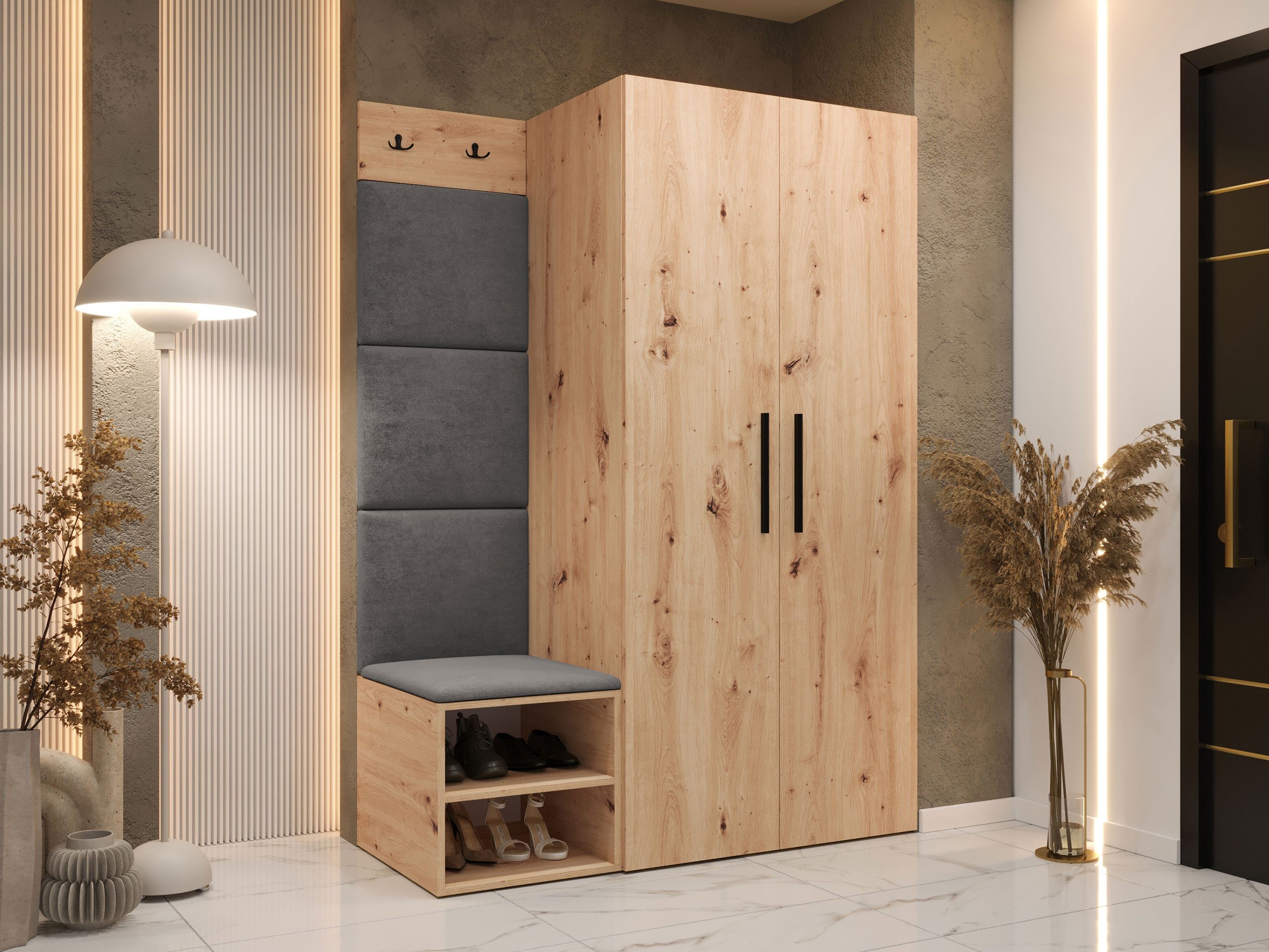 MIRJAN24 Garderoben-Set Medi IV, (Drehtürenschrank, Schuhschrank, günstig online kaufen