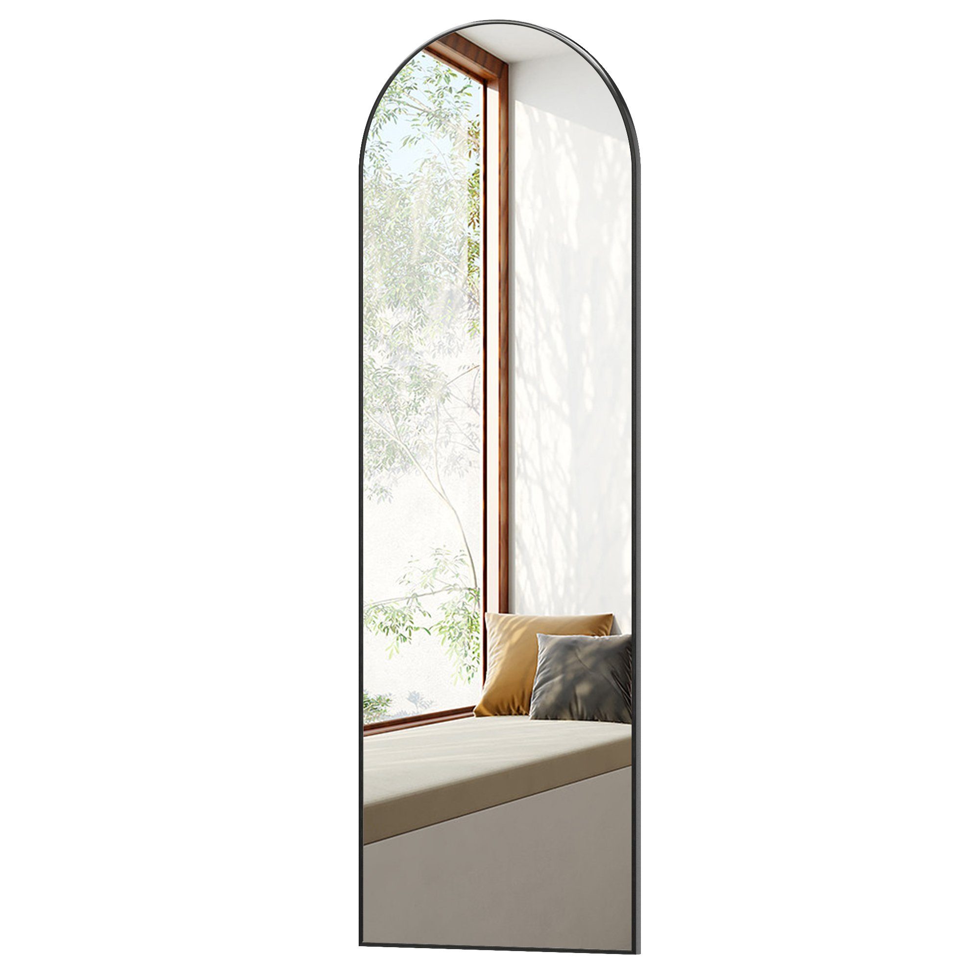 Spiegel Flur 150x50 140x40 80x60 70x50 Flurpiegel modern Wandspiegel Schwarz