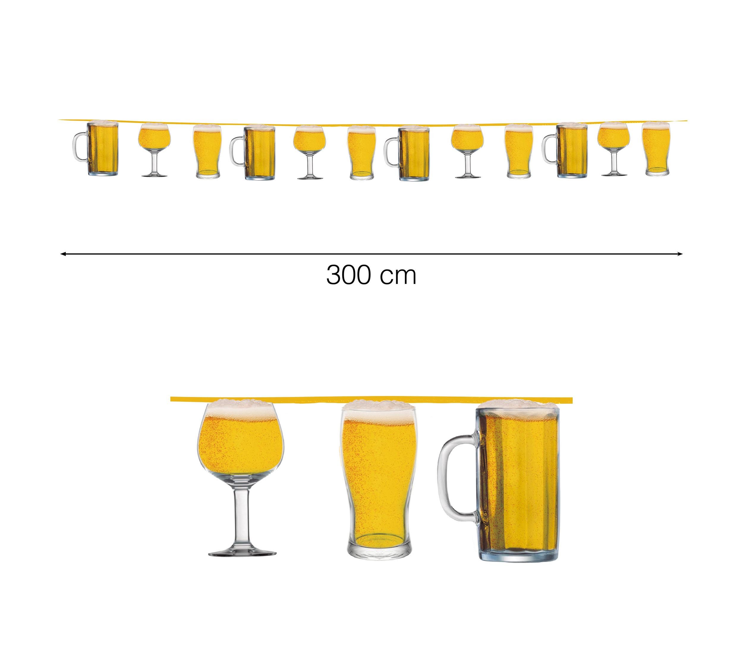 Fiestas Guirca Kostüm, Bier Party Girlande Deko Feier Junggesellenabschied Partyartikel Bierm