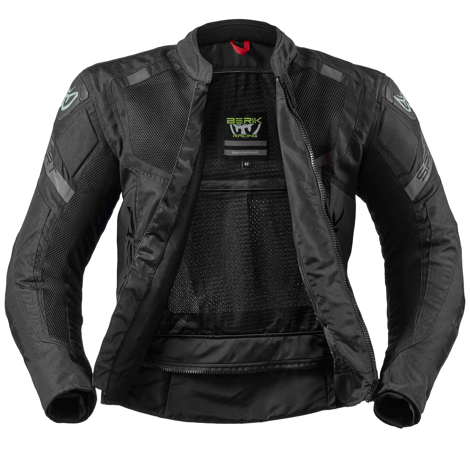 Berik Motorradjacke X-Speed 2 Motorrad Textiljacke Verbindungsreißverschluss,Ellenbogenprotektoren enthalten,herausn – Bild 4 von 5