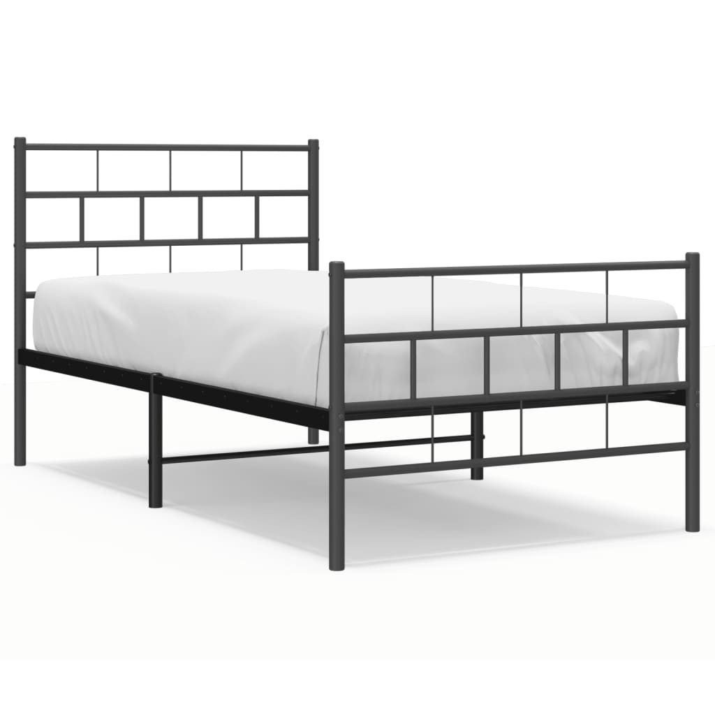 vidaXL Bett Bettgestell mit Kopf- und günstig online kaufen