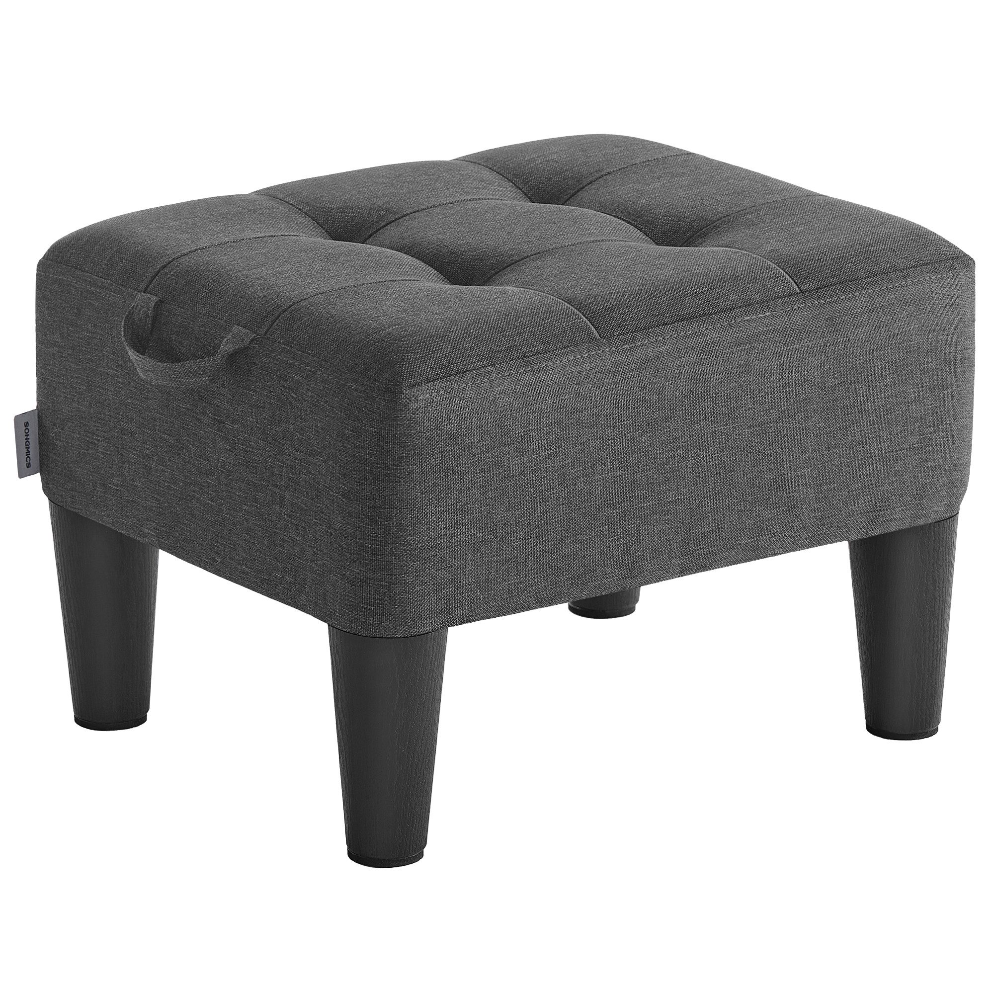 SONGMICS Sitzhocker, Fußhocker, Leinenimitat, Hocker, dicke günstig online kaufen