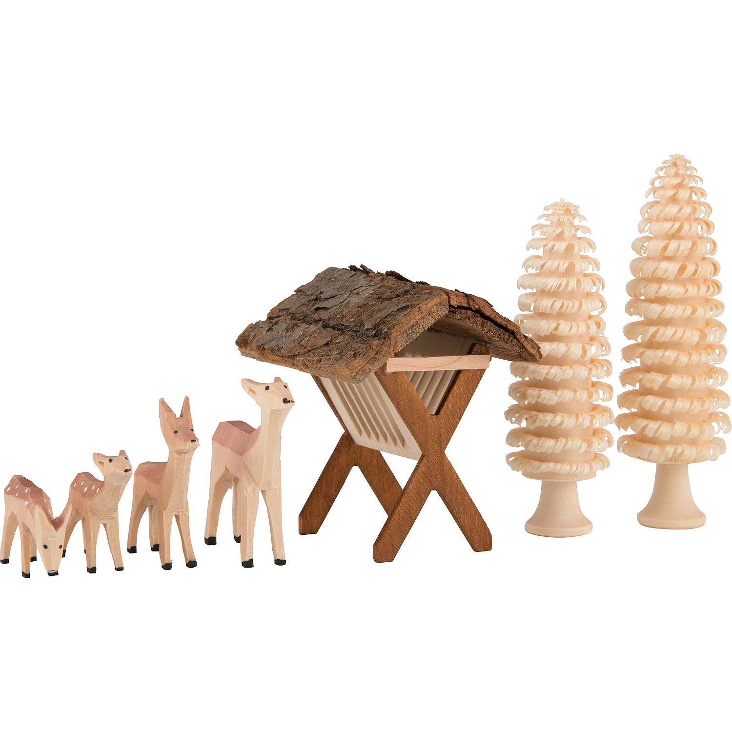 Seiffener Kunsthandwerk Theo Lorenz Dekofigur Rehgruppe - 7 teilig von Theo günstig online kaufen