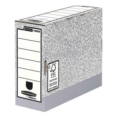 BANKERS BOX SYSTEM Aufbewahrungsbox (10 St), Ablagebox aus 100% Recyclingkarton