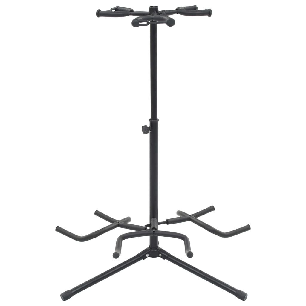 vidaXL Gitarrenständer Gitarrenständer Schwarz Stahl
