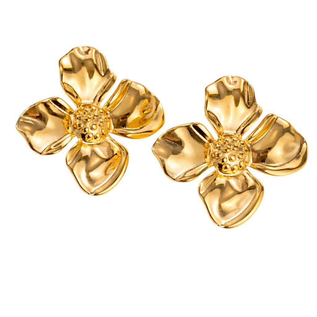 Paar Ohrstecker Flower Ohrringe Set