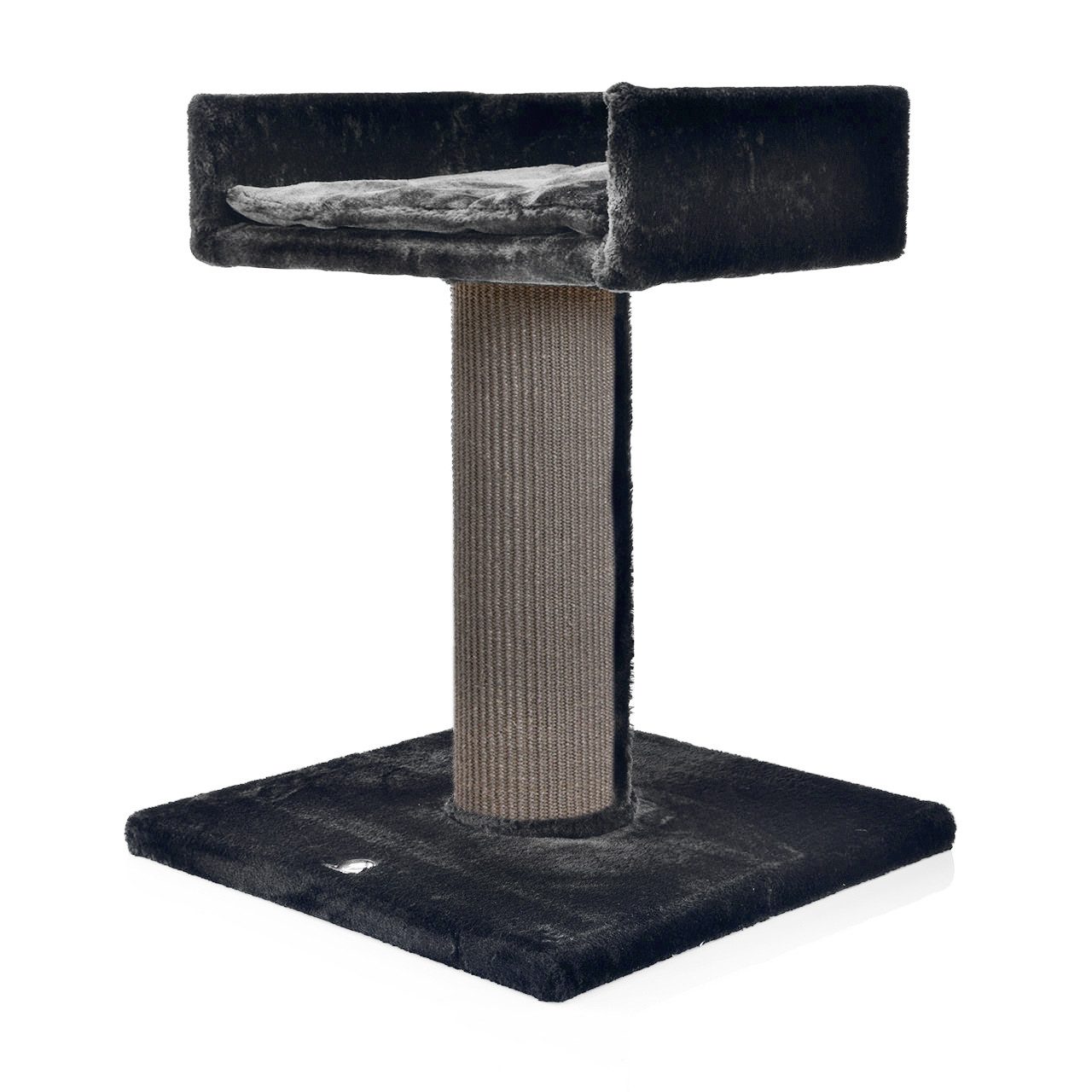 Canadian Cat Company Kratzbaum Residenz XXL - schwarz, XXL Katzenliege - Kratzbaum, 19cm Sisalsäule für große Katzen