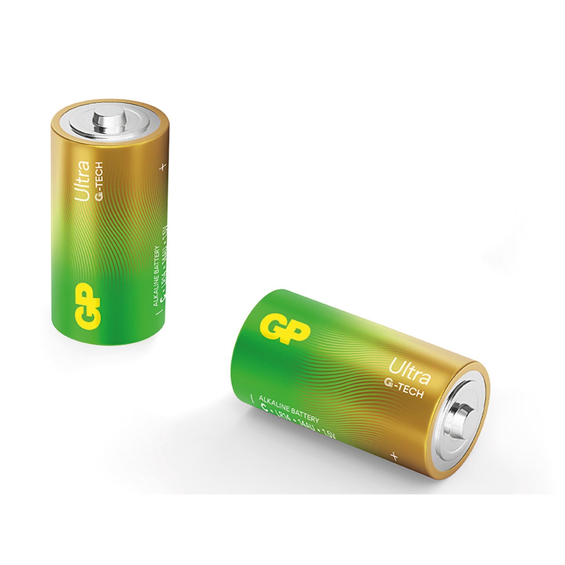 Gp GP Ultra, C Baby Batterie, 1,5 V, 2 Stück Batterie