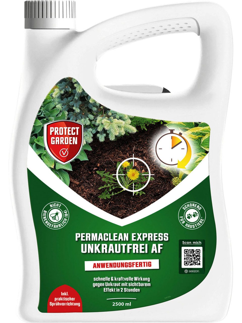 PROTECT Unkrautbekämpfungsmittel Protect Garden Permaclean Express Unkrautfrei AF