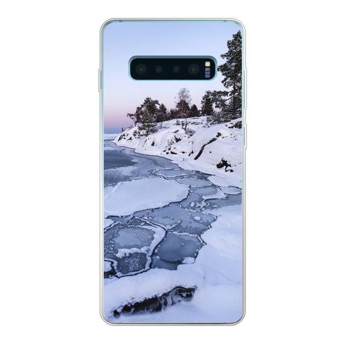 MuchoWow Handyhülle Meer - Eis - Schnee Phone Case Handyhülle Samsung Galaxy S10 Lite Silikon Schutzhülle