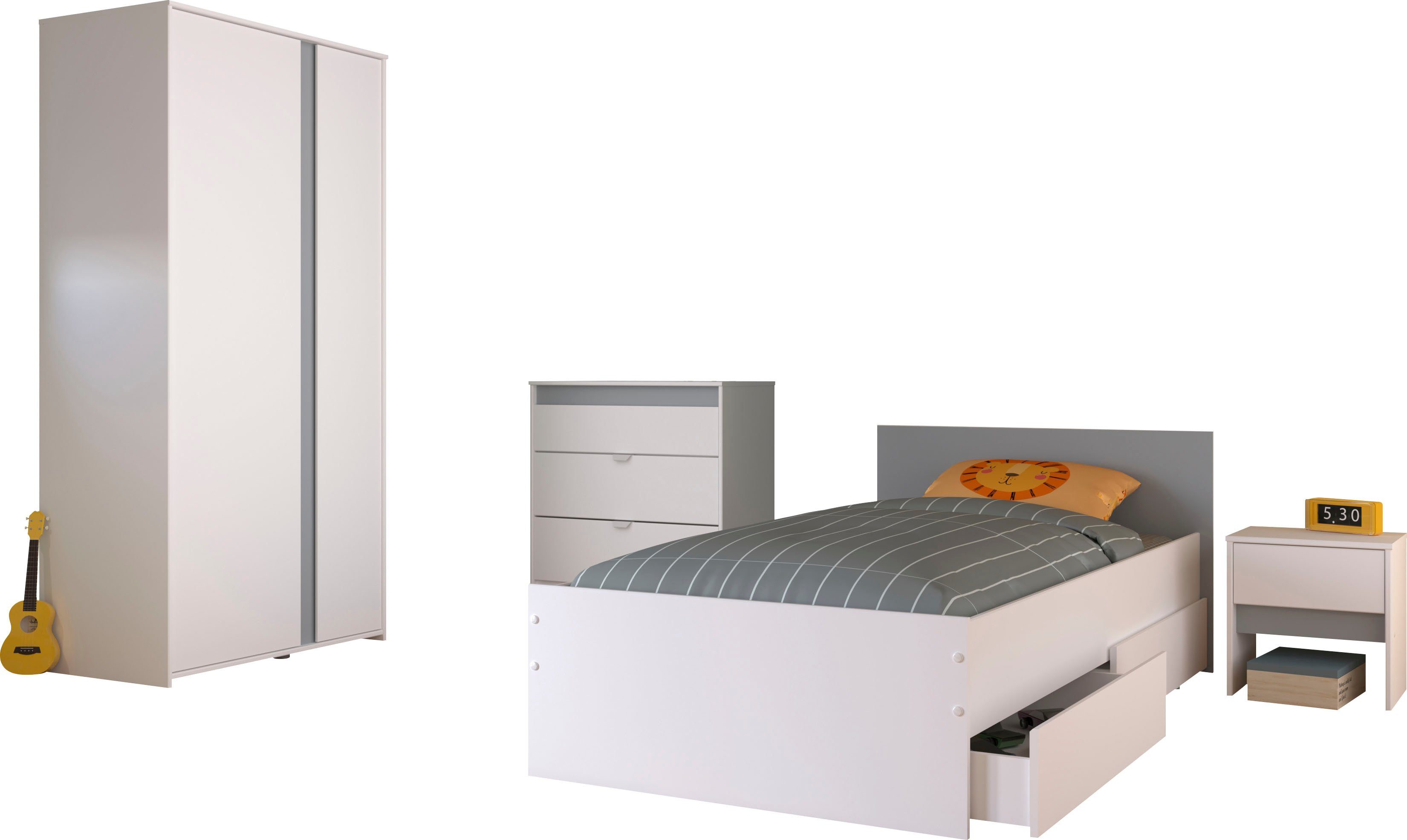 Parisot Jugendzimmer-Set Pirouette, (Set, 5-tlg)