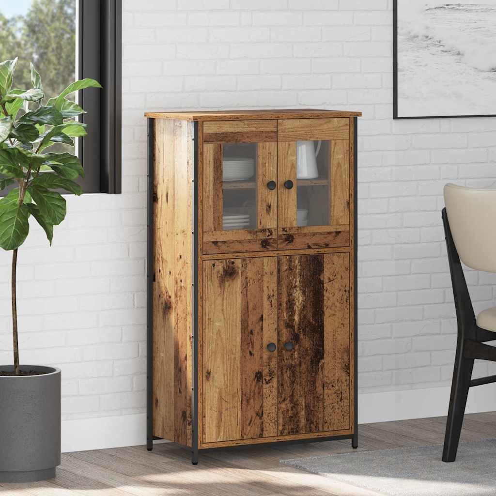 vidaXL Highboard Highboard Altholz 62 x 32 x 106,5 cm Holzwerkstoff (1 St)