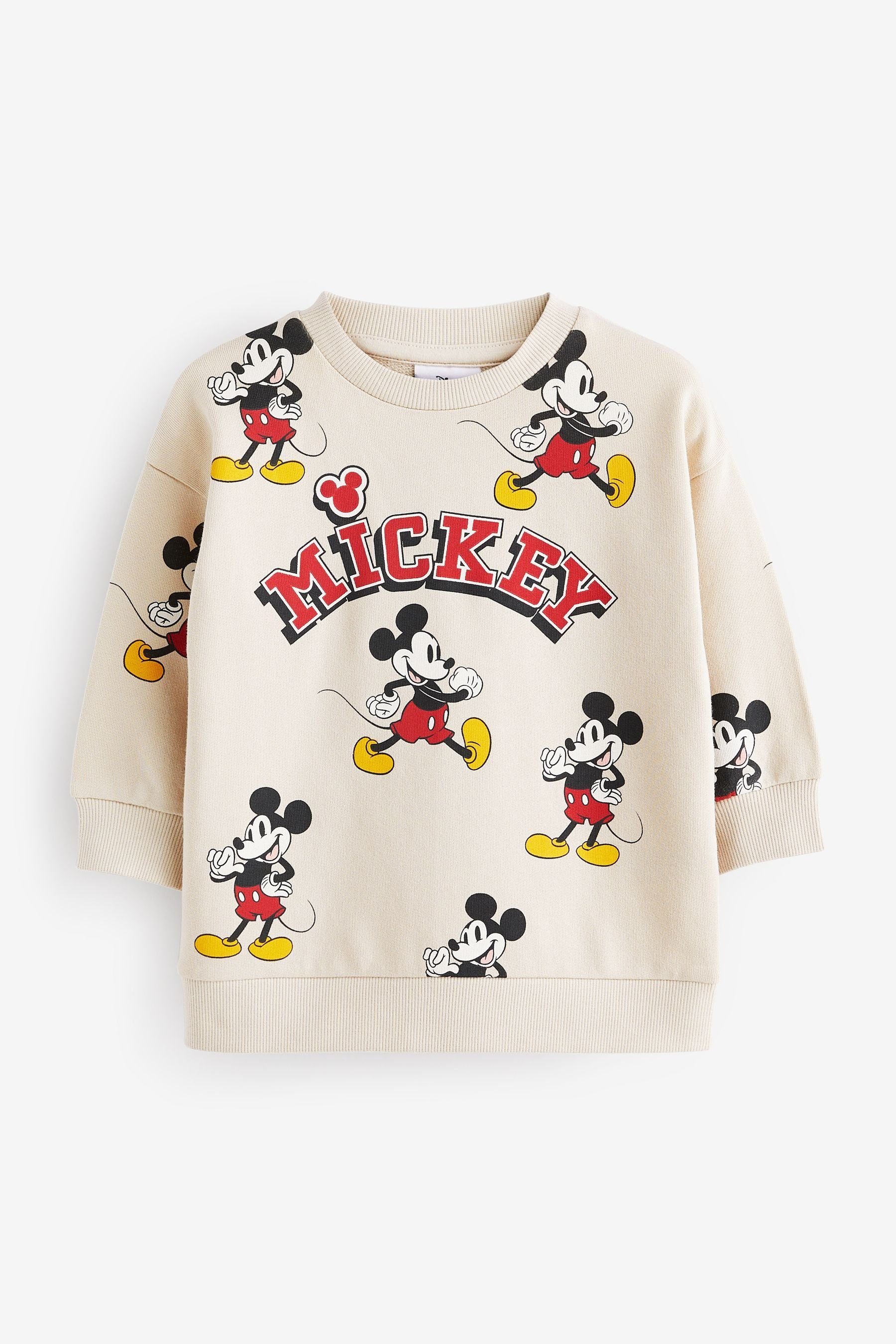 Next Sweatshirt durchgehendem Mickey-Print (1-tlg) mit Sweatshirt