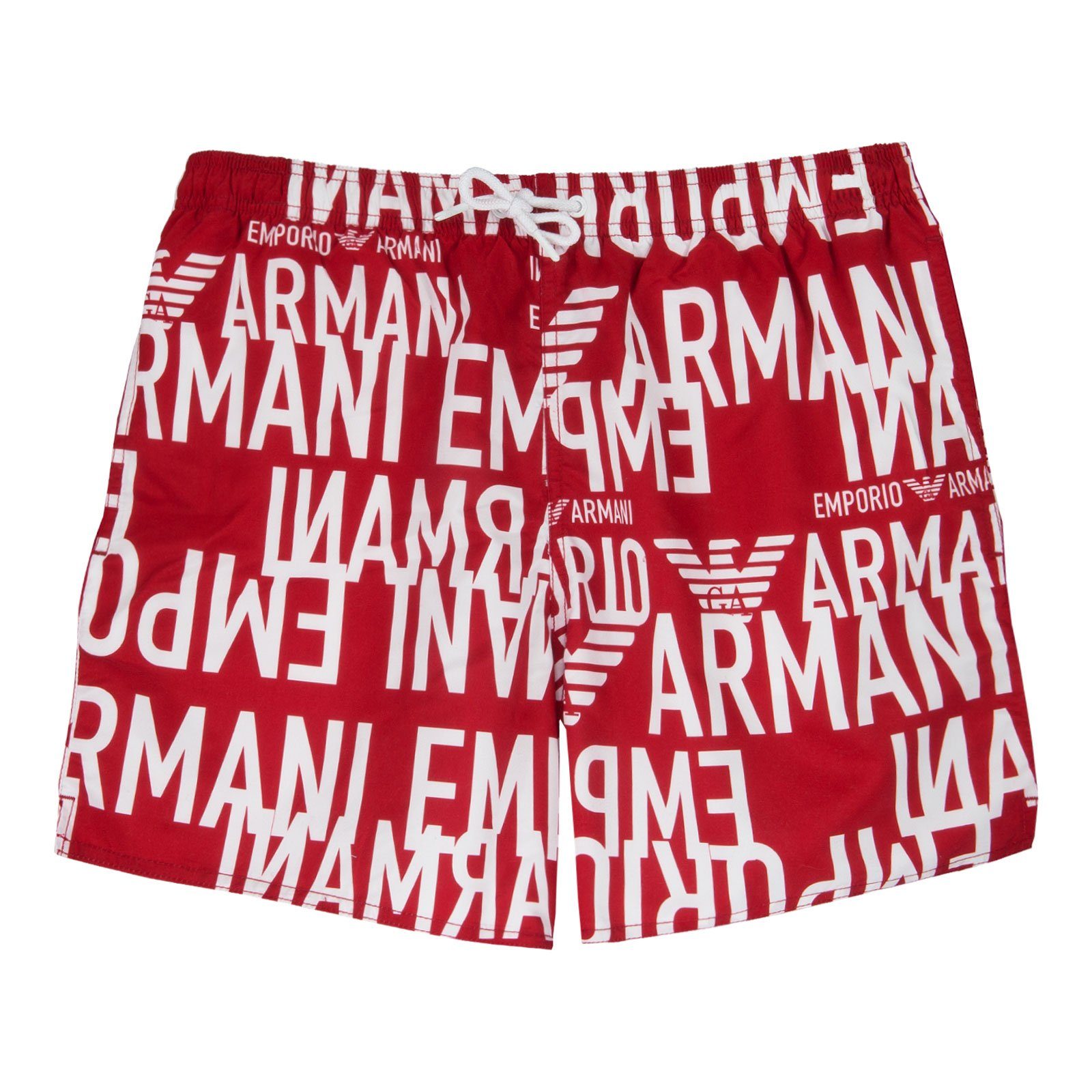 Emporio Armani Boxer-Badehose Mid Boxer mit Innenslip aus Mesh 06574 poppy