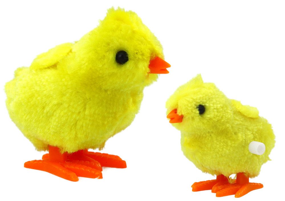 Spielfigur Aufziehhuhn Plüsch Springend Dekoration Huhn Hühner Spielzeug Deko