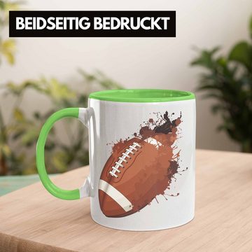 Trendation Tasse American Football Tasse Geschenk Football-Spieler Geschenkidee Grafik