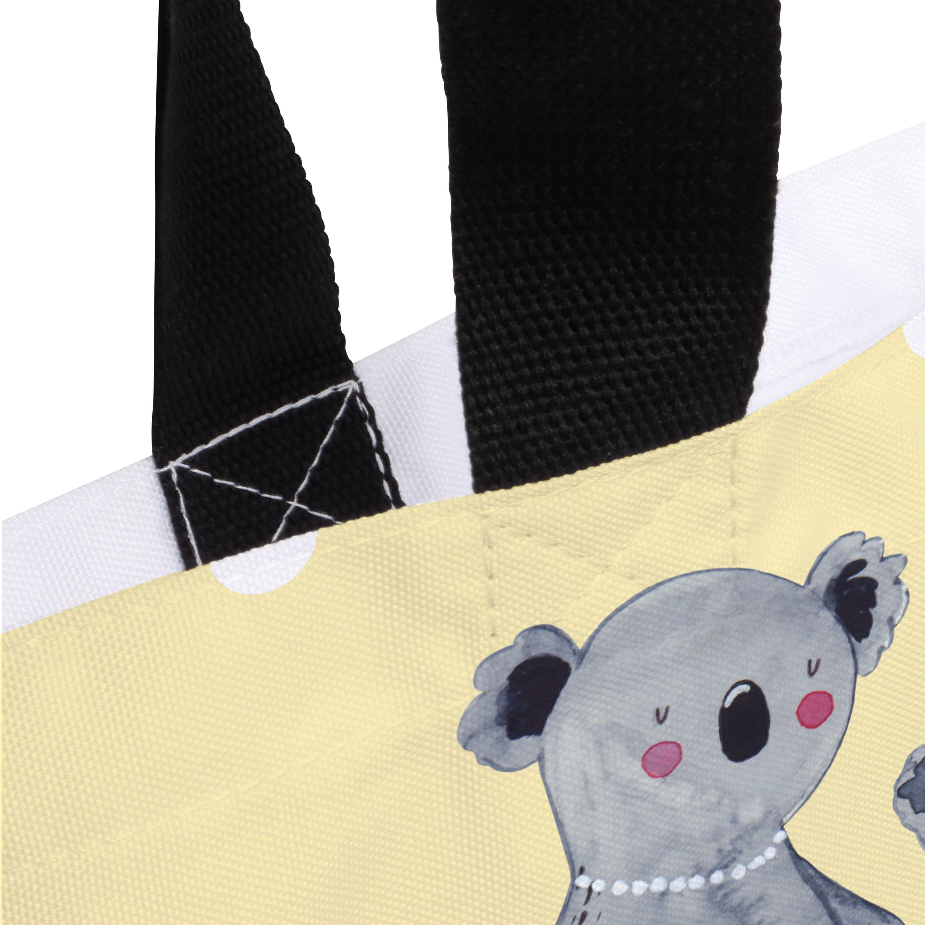 Mr. Koalas, Tasche, Pastell Panda Koala - Geschenk, Eink (1-tlg) - Familie Shopper & Mrs. Beutel, Gelb
