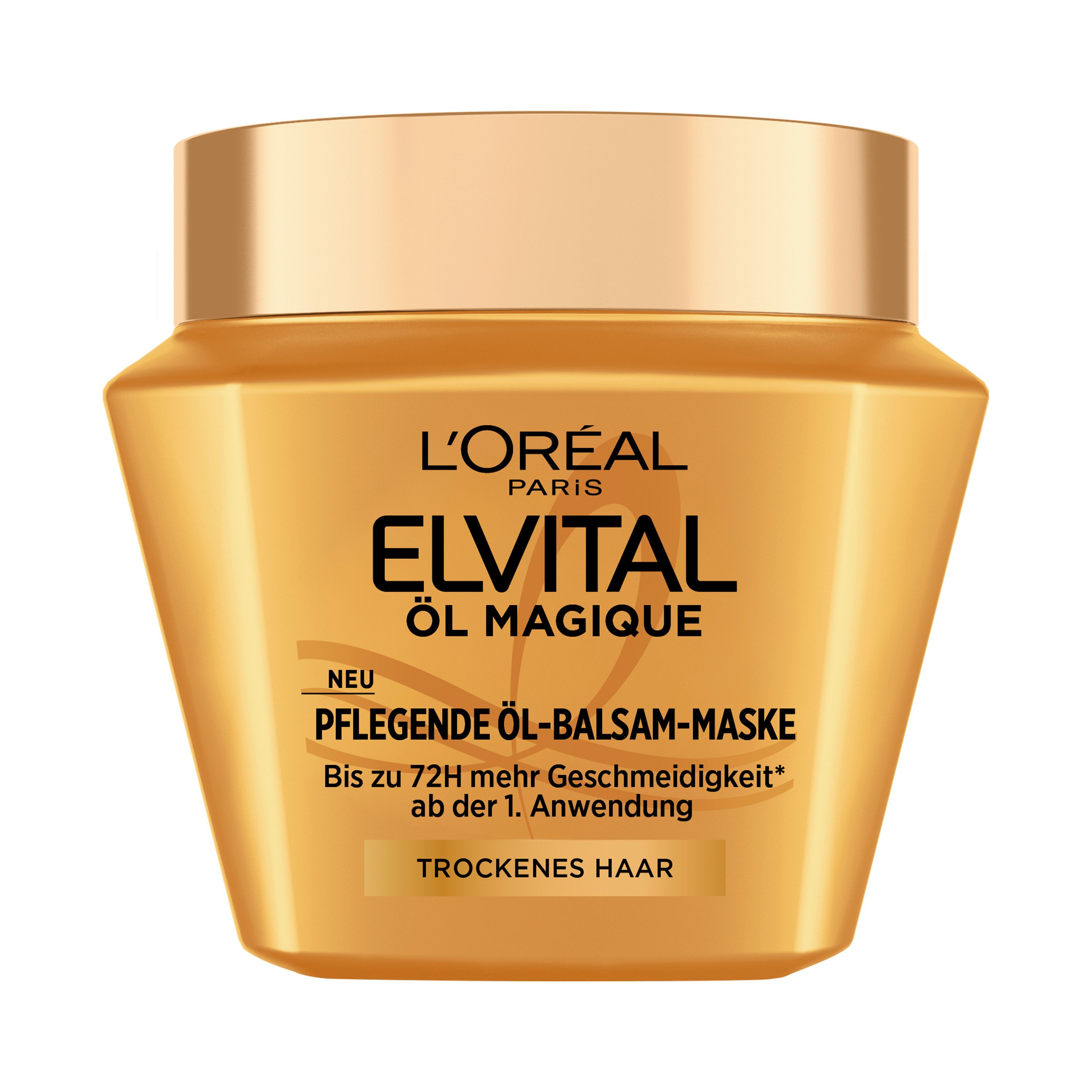 L'ORÉAL PARIS Haarmaske ELVITAL ÖL MAGIQUE MASKE, für trockenes Haaar