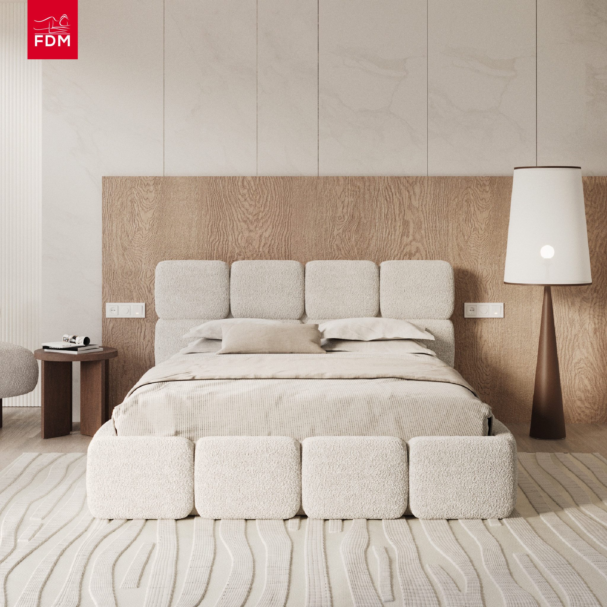 FDM Polsterbett CLOUDY Bettgestell Bett 140x200, günstig online kaufen