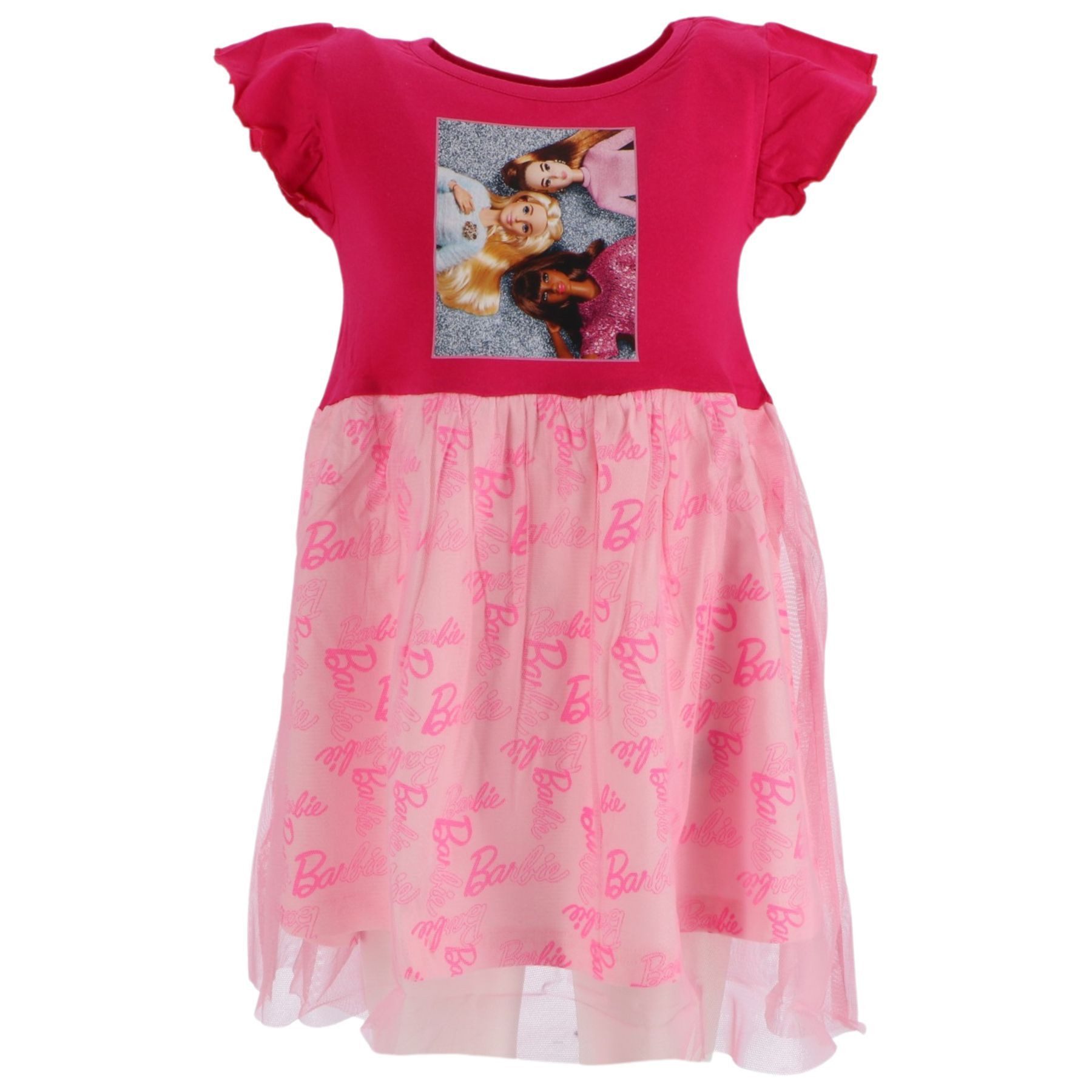 Barbie Midikleid Kinderkleid Pink Mädchen Kindermode Kleid