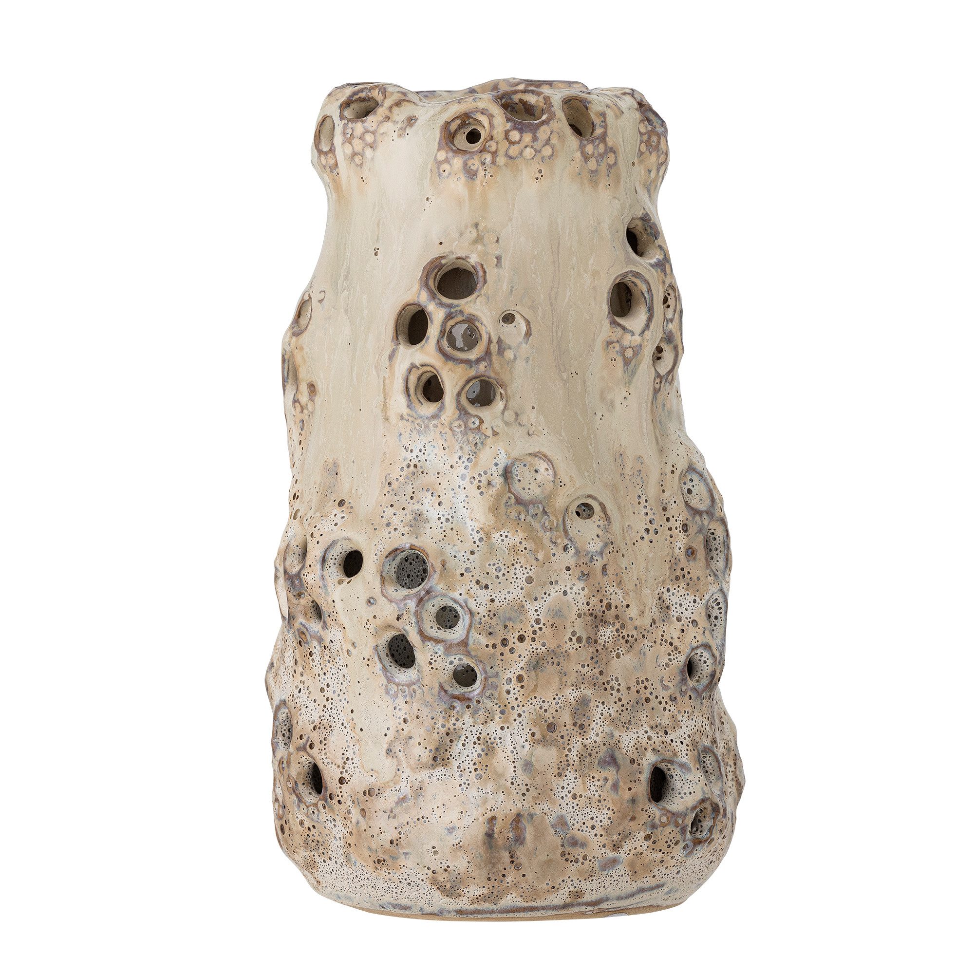 Bloomingville Dekovase Bloomingville Noble Vase, Natur, Ø 12 cm günstig online kaufen