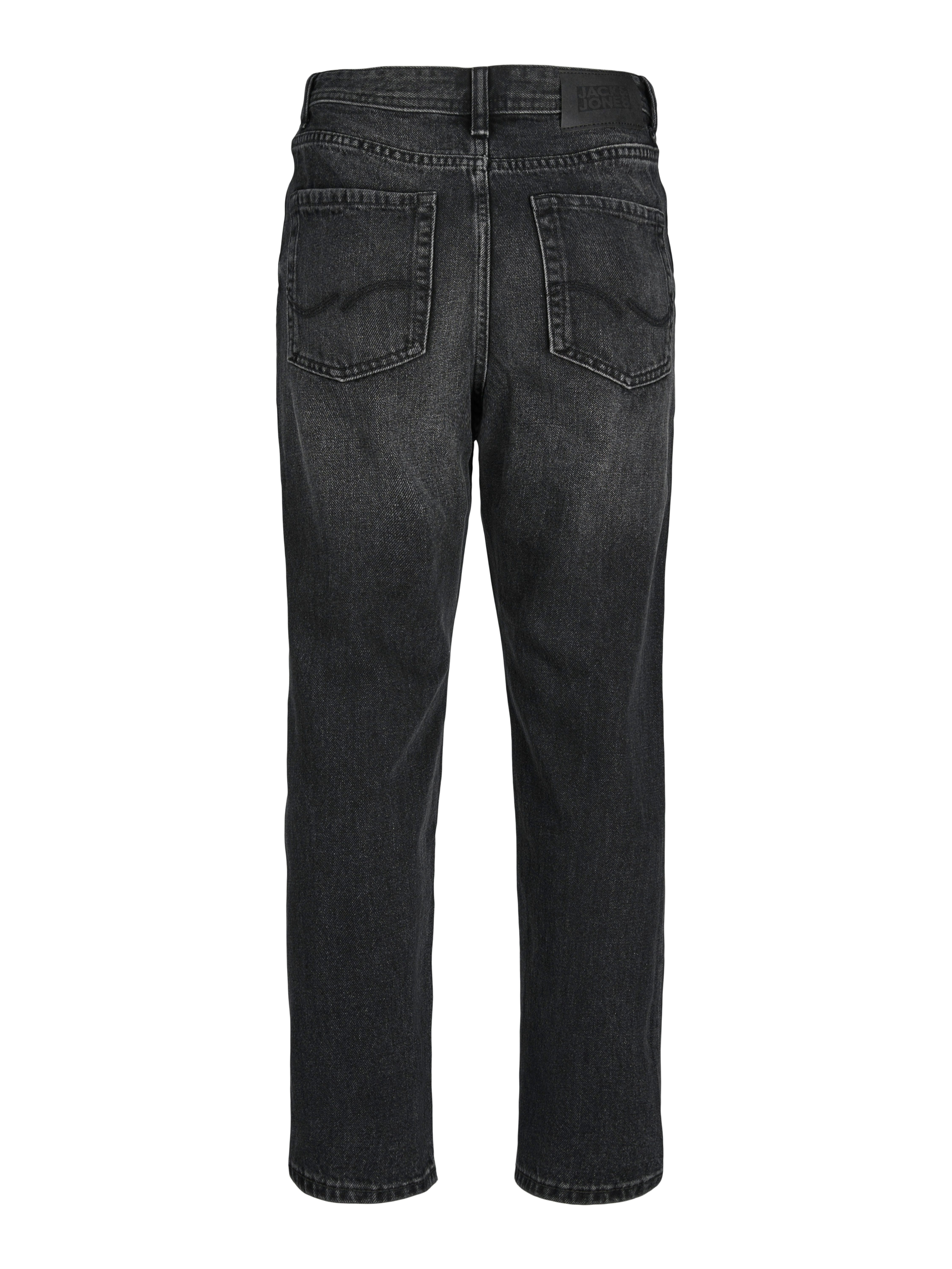 Jack & Jones Junior Relax-fit-Jeans JJICHRIS bequem, pflegeleicht, mit Taschen Abriebeffekte, modisch, loose fit, Denim