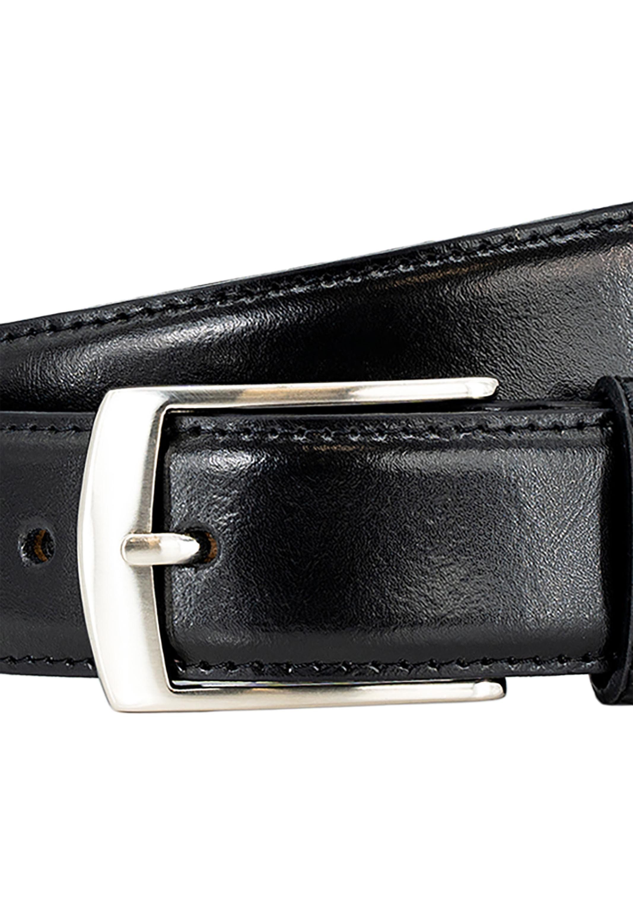 Pierre Cardin Ledergürtel Basic (1-St) Ledergürtel - Hochwertige Verarbeitung, Weiches Leder mit Ziernaht