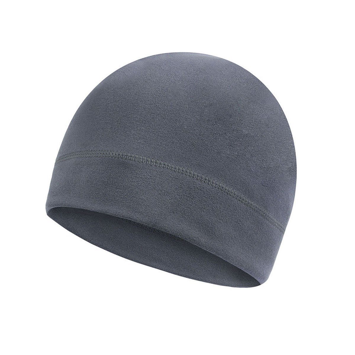 CTGtree Strickmütze Dünne Beanie Mütze Fleece, Strickmützen für Herren Damen YS-V-01 Deep Grey