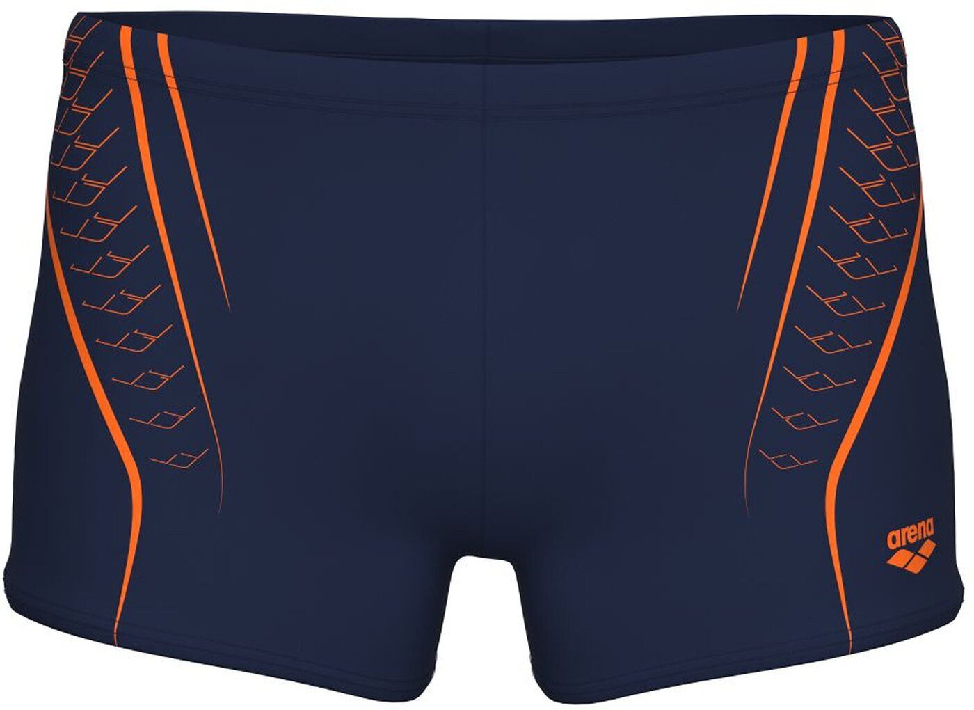 Arena Badeshorts M ARENA DOUBLE GRAPHIC SWIM SHORT NAVY-WHITE-SILVER