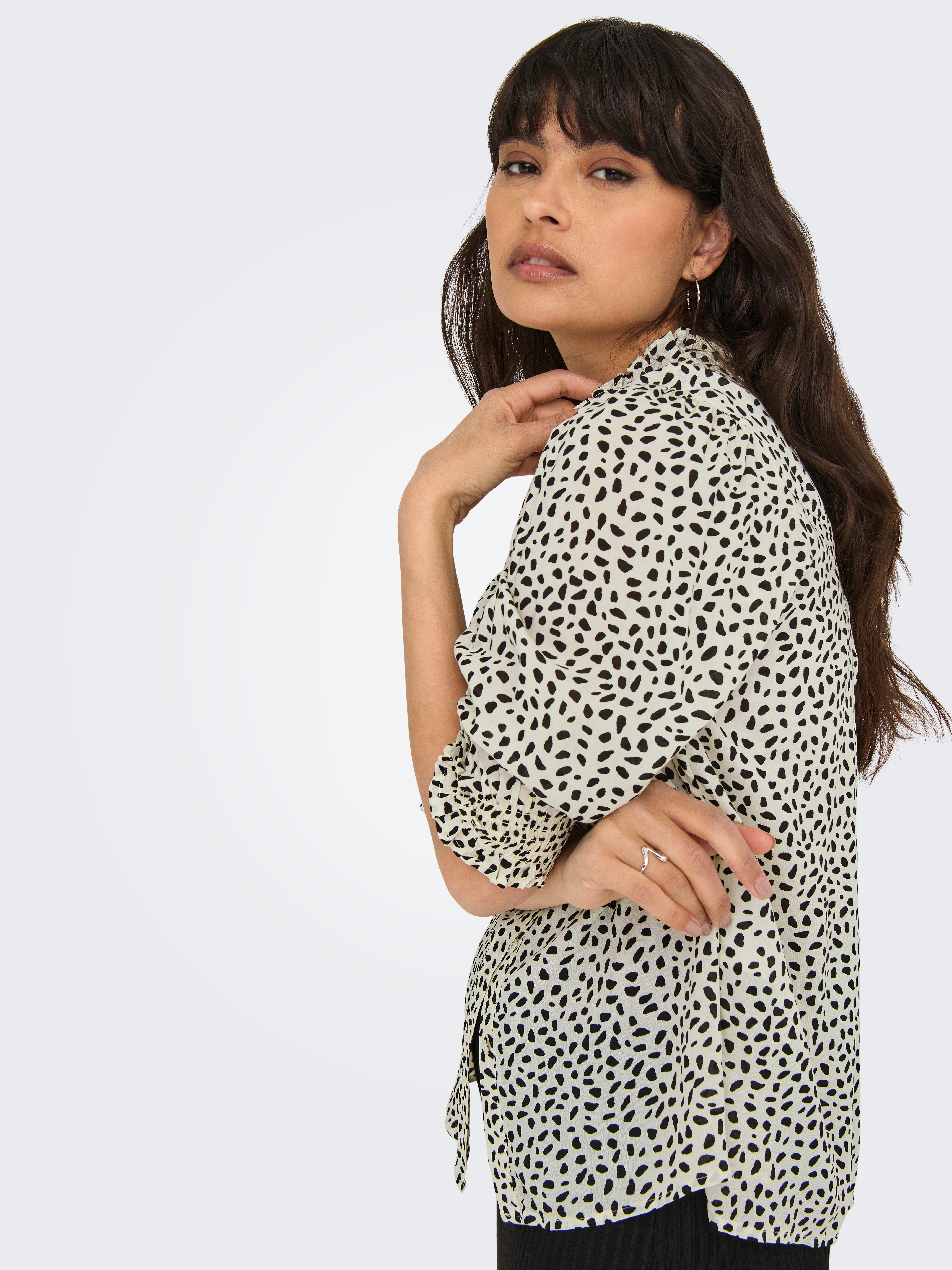 ONLY Kurzarmbluse ONLRAYA 3/4 SHIRT WVN NOOS