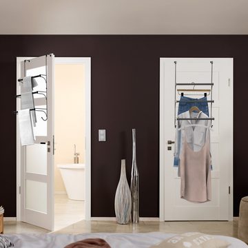 Coonoor Handtuchstange 3-Stangen Handtuchhalter über der Tür ohne Bohren Montierbar