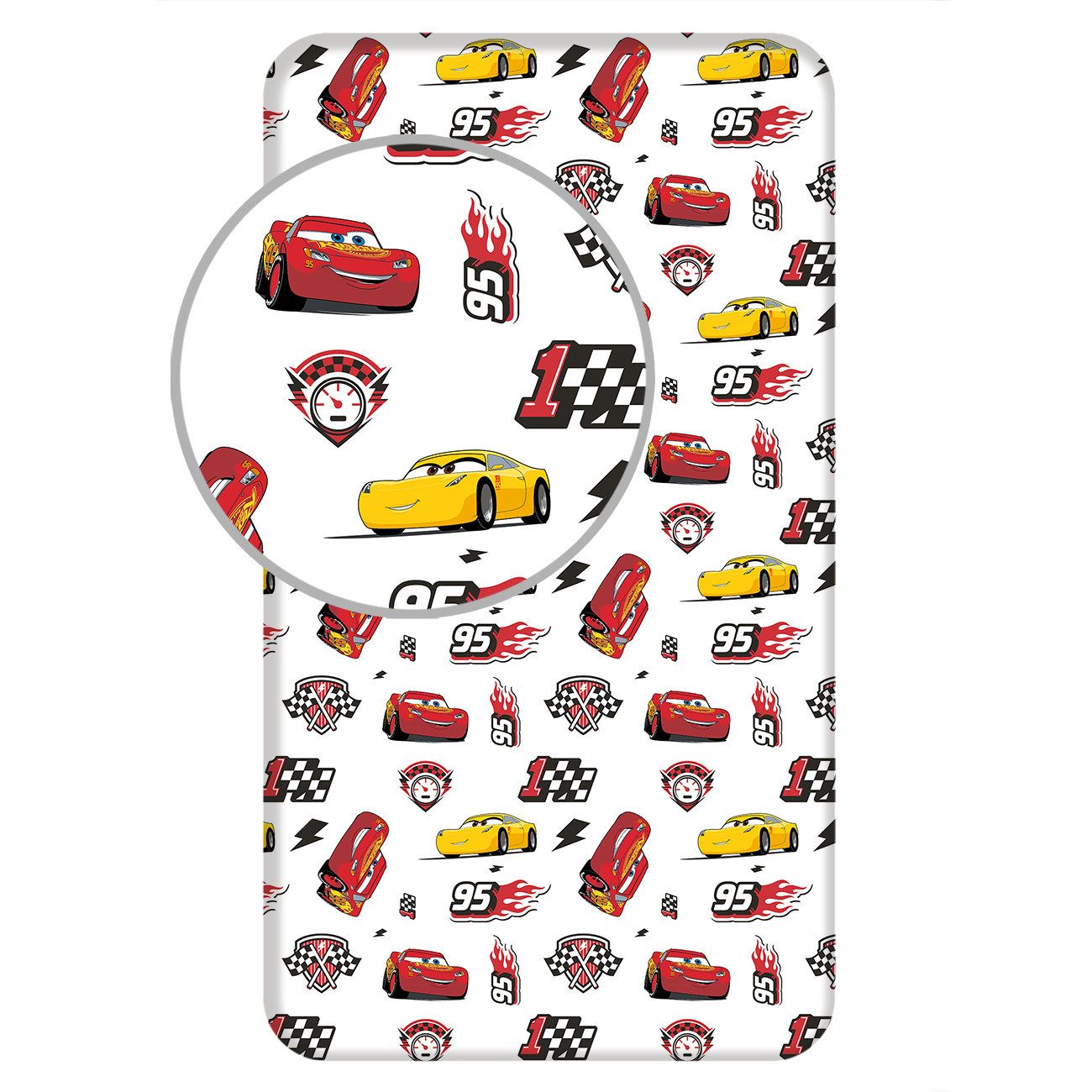 Cars Spannbettlaken Cars 3 "McQueen" Größe: günstig online kaufen