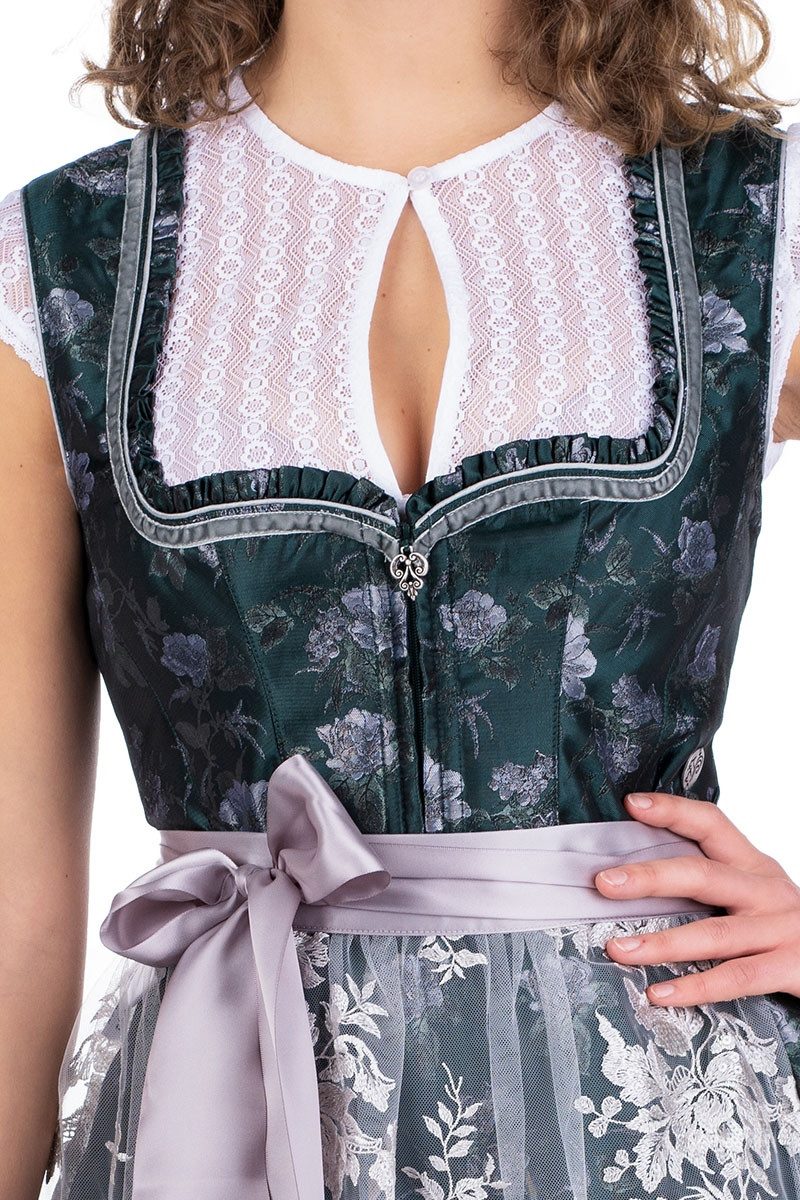 MarJo Dirndl Midi Dirndl 2tlg. - VANESSA - tanne/silber