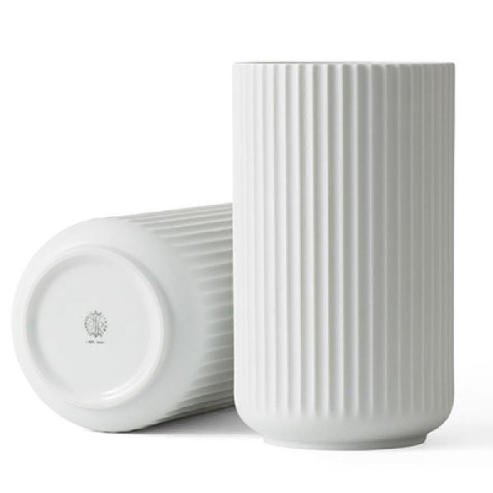 Lyngby Matt Porcelæn Porcelain Porzellan Weiß Vase Dekovase (15cm)