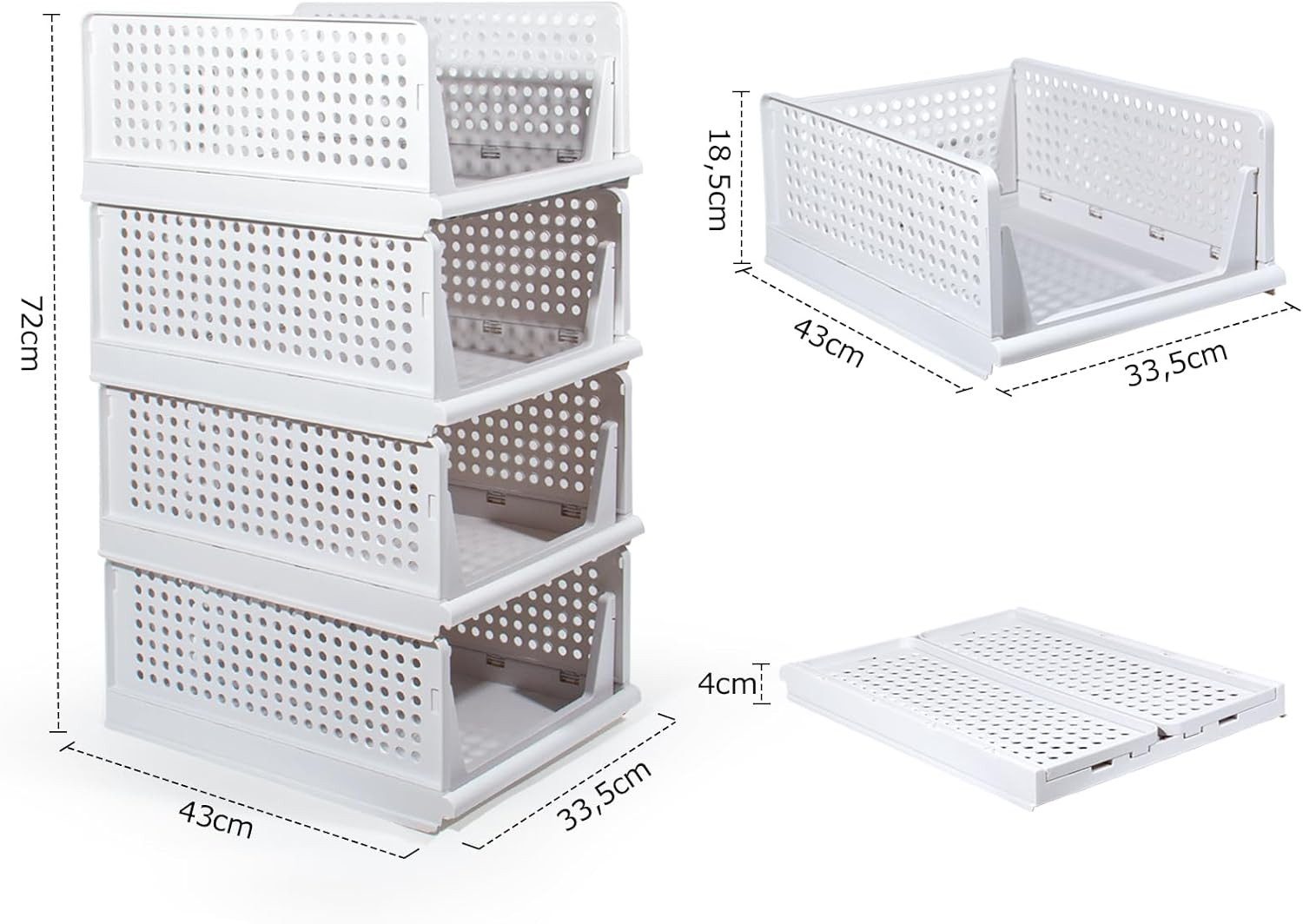 Zedelmaier Organizer Schrank-Organizer Kleiderschrank Schublade faltbare günstig online kaufen
