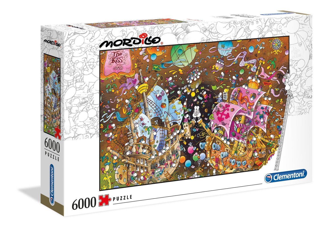 Clementoni® Puzzle Der Kuss - Mordillo Collection, 6000 Puzzleteile